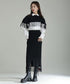Fringe Knit Cape & Skirt Co-ord